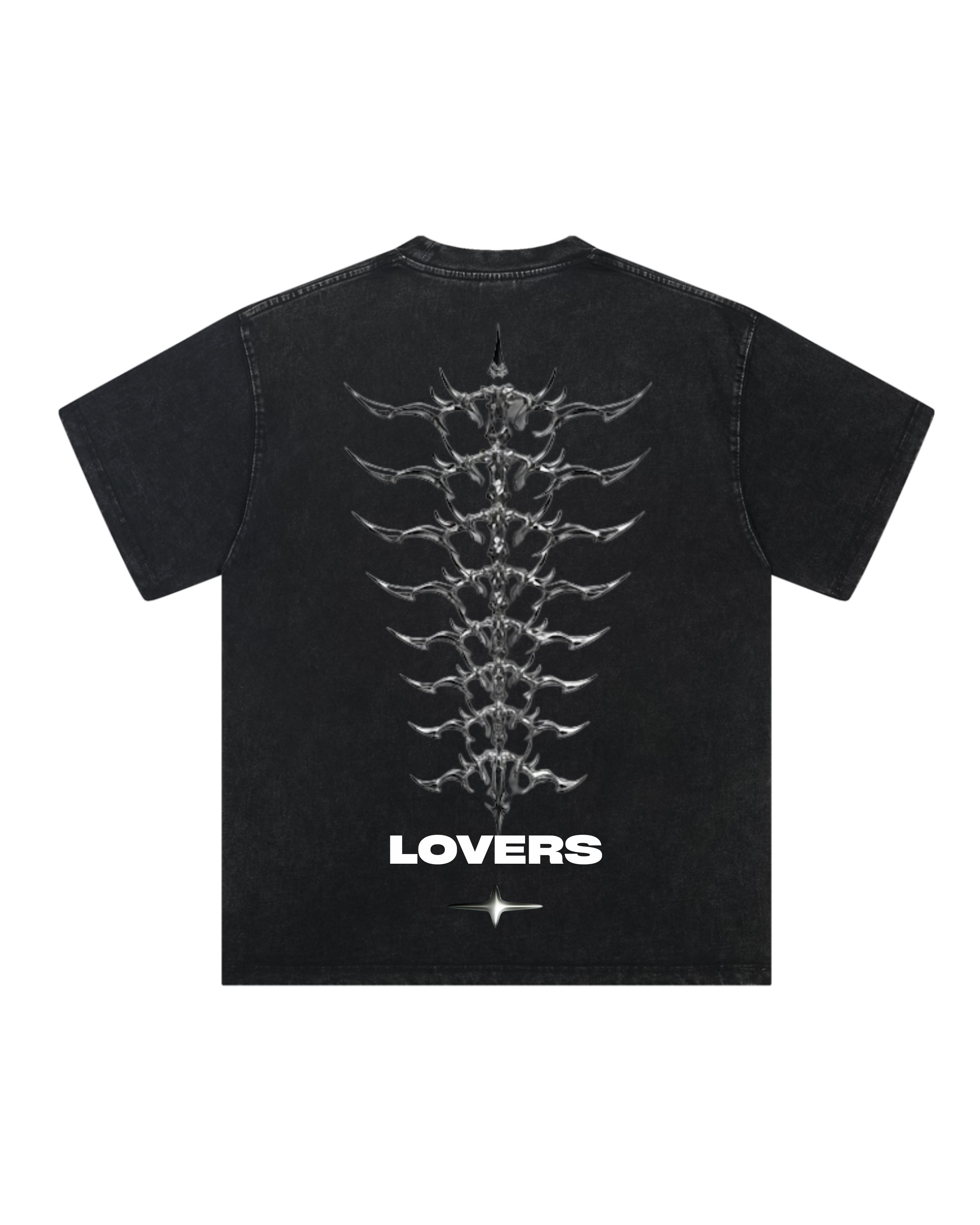 Chrome Spine T-Shirt by Luis Rivas – Tattoo Lovers