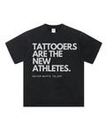 The New Athletes Tattoo Tee - Washed Black