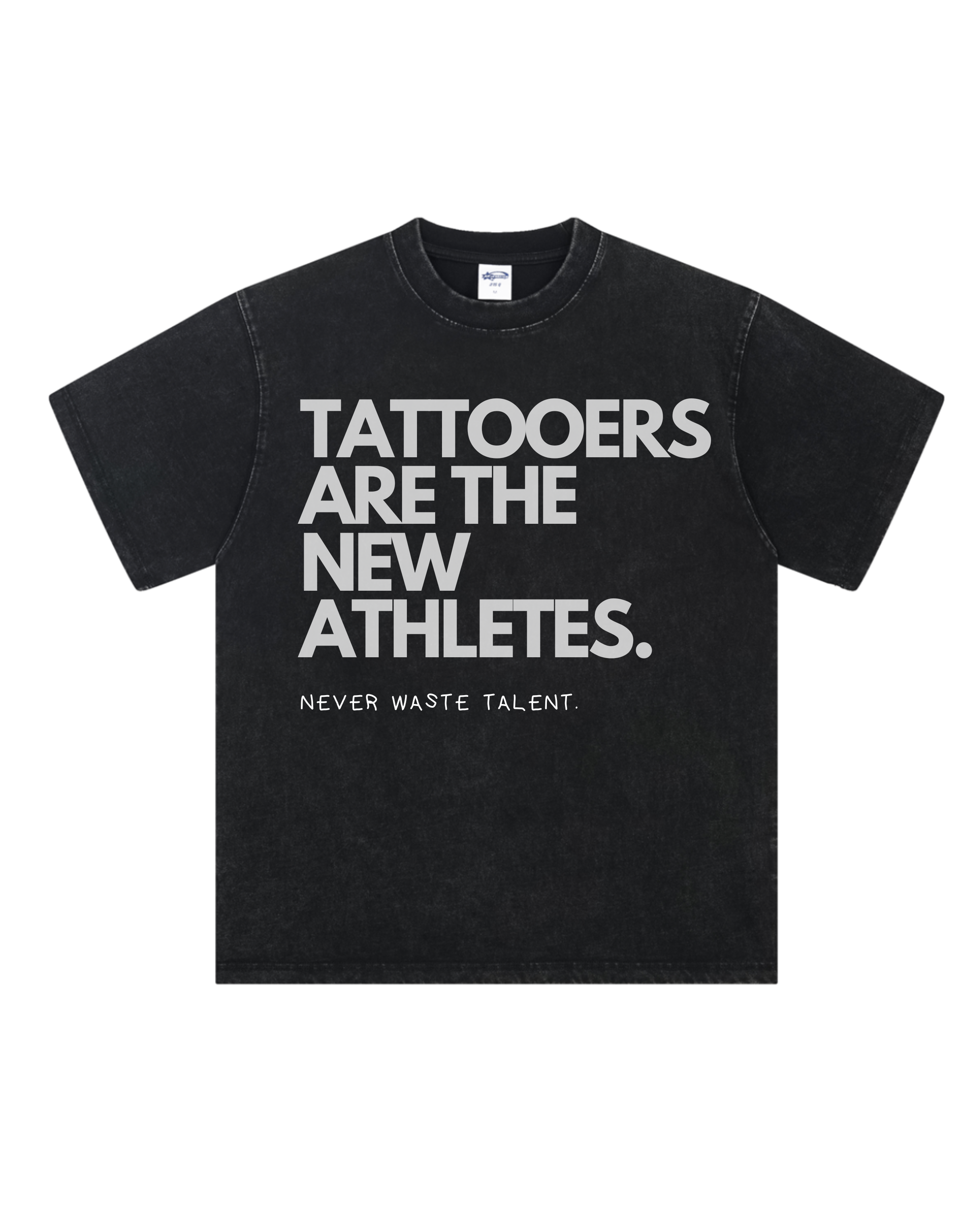 The New Athletes Tattoo Tee - Washed Black