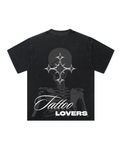 Skeleton Cross Back Print T-Shirt