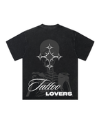 Skeleton Cross Back Print T-Shirt