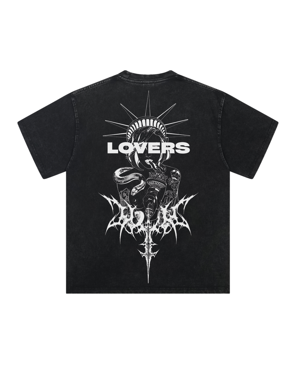 Dark Serpent Dagger & LOVERS T-Shirt By Hector Salas